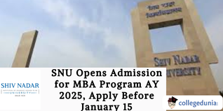 SNU Opens Admission for MBA Program AY 2025, Apply Before January 15